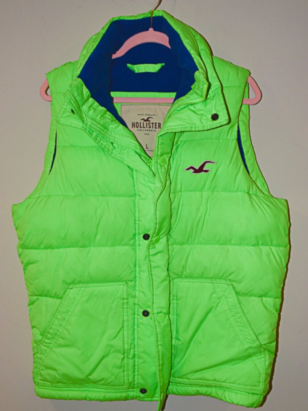 Hollister Puffer Vest Size Large